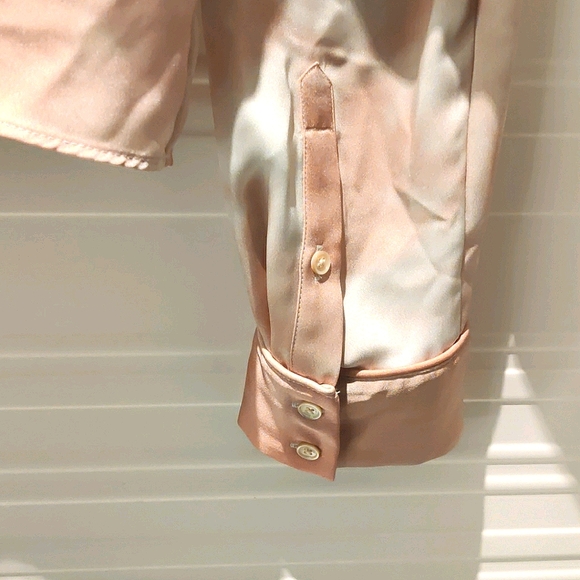 Aritzia Wilfred Tie Dye Tie Front Crop Top Size L - Picture 6 of 9